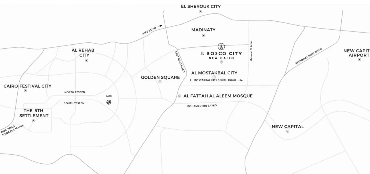 كمبوند البوسكو سيتي مدينة المستقبل سيتي