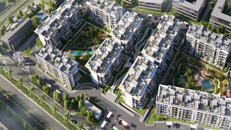 مساحة كمبوند بيجونيا ريزيدنس التجمع الخامس Begonia Residence New Cairo كمبوند بيجونيا التجمع الخامس