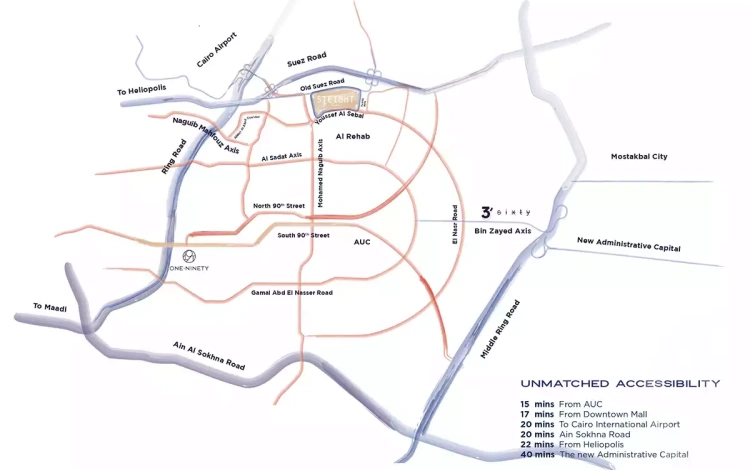 كمبوند ستيت التجمع الخامس لاند مارك - LMD Stei8ht New Cairo 1 كمبوند ستيت التجمع الخامس