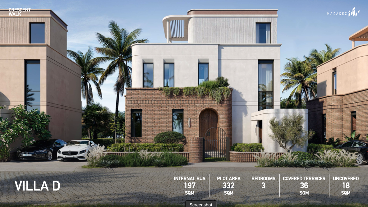 كمبوند كريسنت ووك التجمع السادس – 2026 Crescent walk