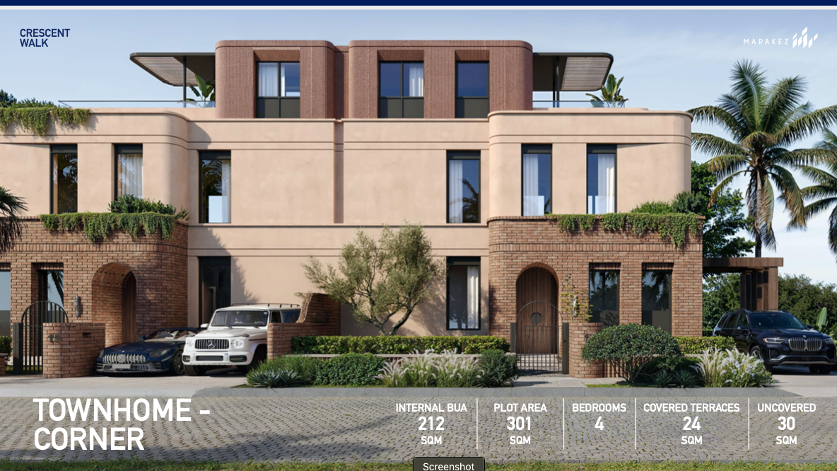 كمبوند كريسنت ووك التجمع السادس – 2026 Crescent walk