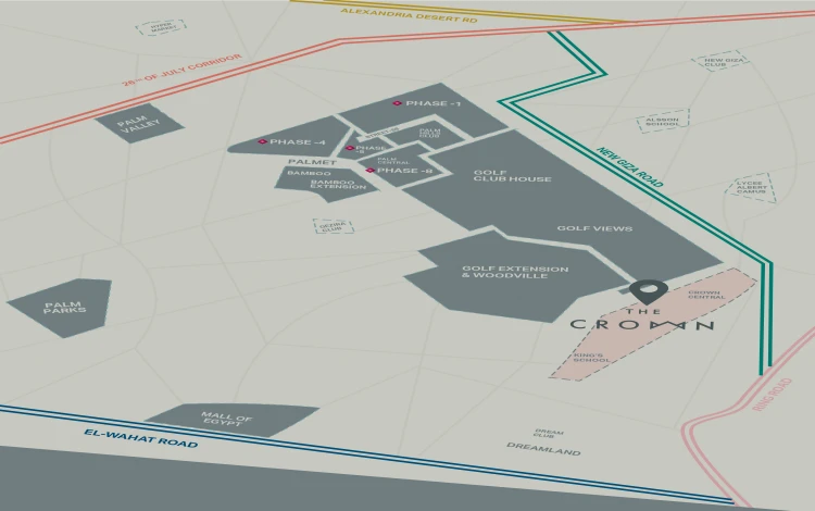 كمبوند ذا كراون بالم هيلز 6 أكتوبر 