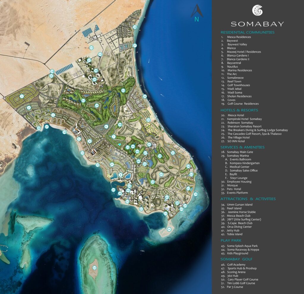 Somabay Master Plan - سوما باي ماستر بلان- EgyProp.com