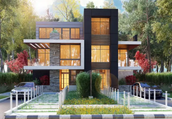 فلل كمبوند ميدتاون ايست التجمع السادس كمبوند ميدتاون إيست