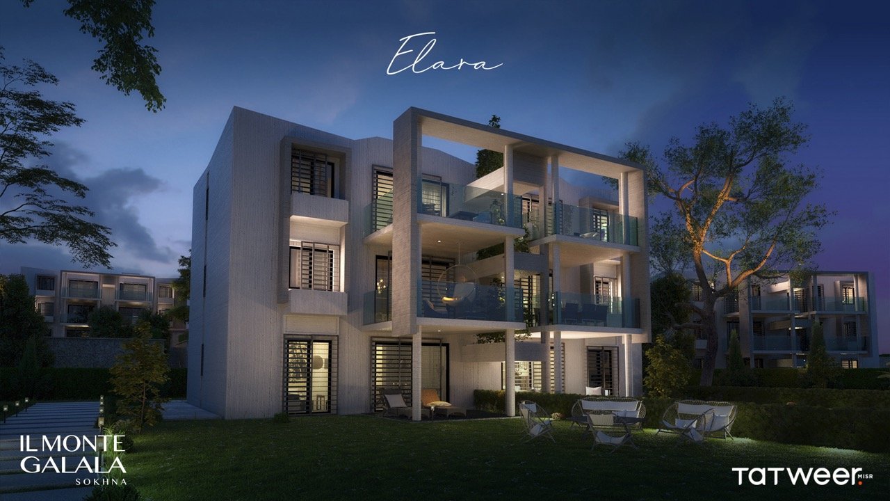 شاليه للبيع108متربحديقة خاصة في المونت جلالة العين السخنة 1 المونت الجلالة