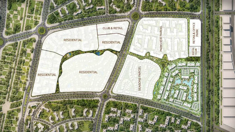 تصميم كمبوند هاب تاون مدينة المستقبل Haptown by Hassan Allam