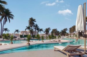 كابينة للبيع في هاسيندا بلو الساحل الشمالي تقسيط 10 سنوات 