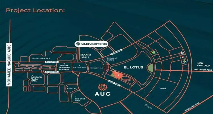 موقع كمبوند ترو القاهرة الجديدة