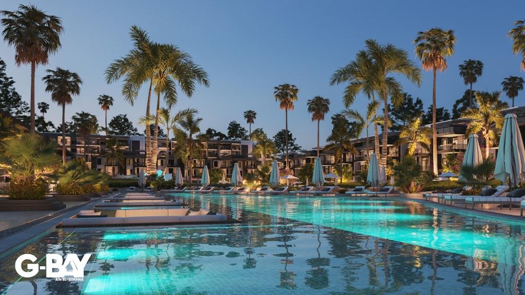 شالية للبيع في كمبوند جي باي العين السخنة اطلالة مميزة تقسيط 12سنة 1 كمبوند جي باي العين السخنة