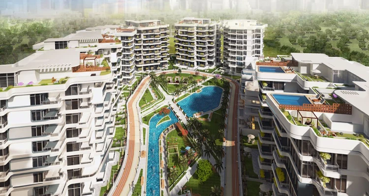 نظرة بانورمية لمشروع سيرانو العاصمة الإدارية 1 كمبوند سيرانو العاصمة الإدارية