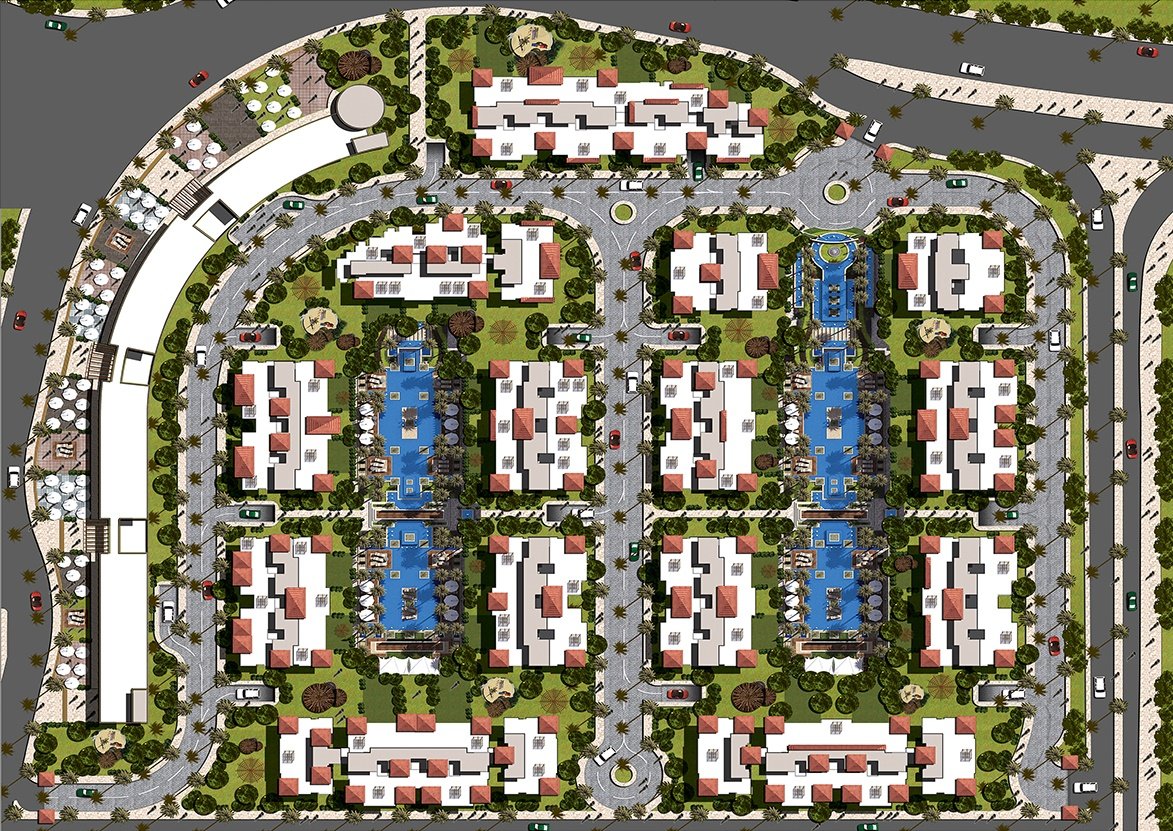 كمبوند الباتيو 7 التجمع الخامس - El Patio 7 New Cairo 2026 5 El Patio 7 location كمبوند الباتيو 7 التجمع الخامس