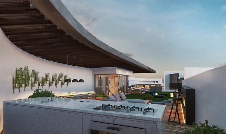Roof in The Capital Way Apartments The Capital Way New Capital Compound