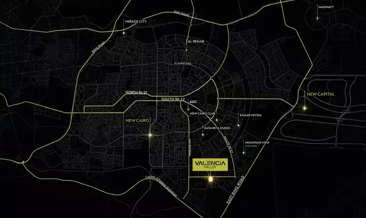 كمبوند فالنسيا فالي التجمع الخامس - Valencia Valley 2026 2 كمبوند فالنسيا فالي التجمع الخامس