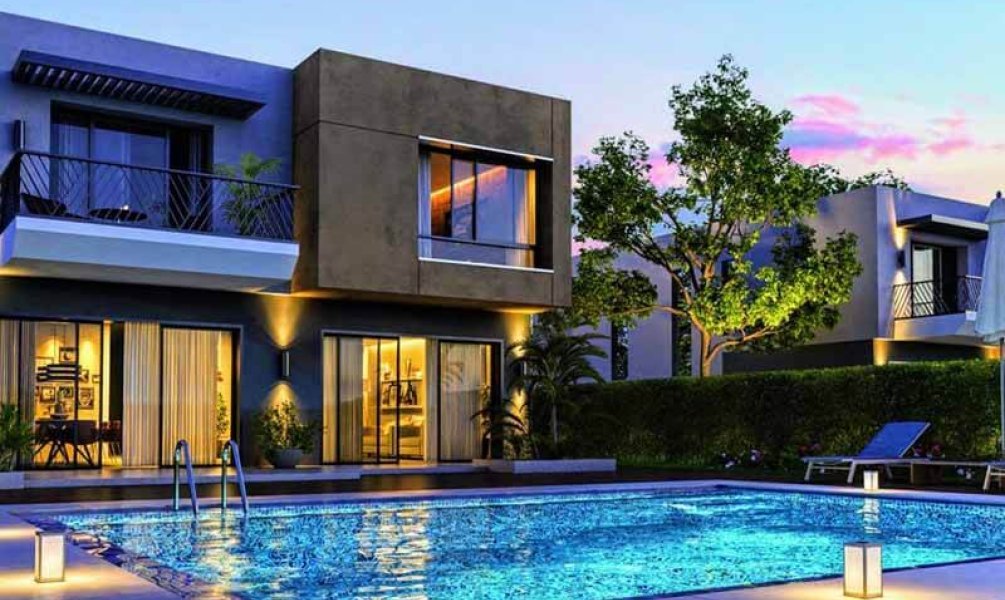 تاون هاوس 200 متر للبيع في كمبوند سوان ليك ويست 6 اكتوبر حسن علام بمقدم 5% 1 كمبوند سوان ليك ويست 6 اكتوبر