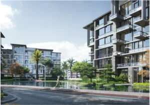 شقة للبيع في ذا فيو وتر واي اللوتس بمساحة 160م² ومقدم 2,226,300 ج.م