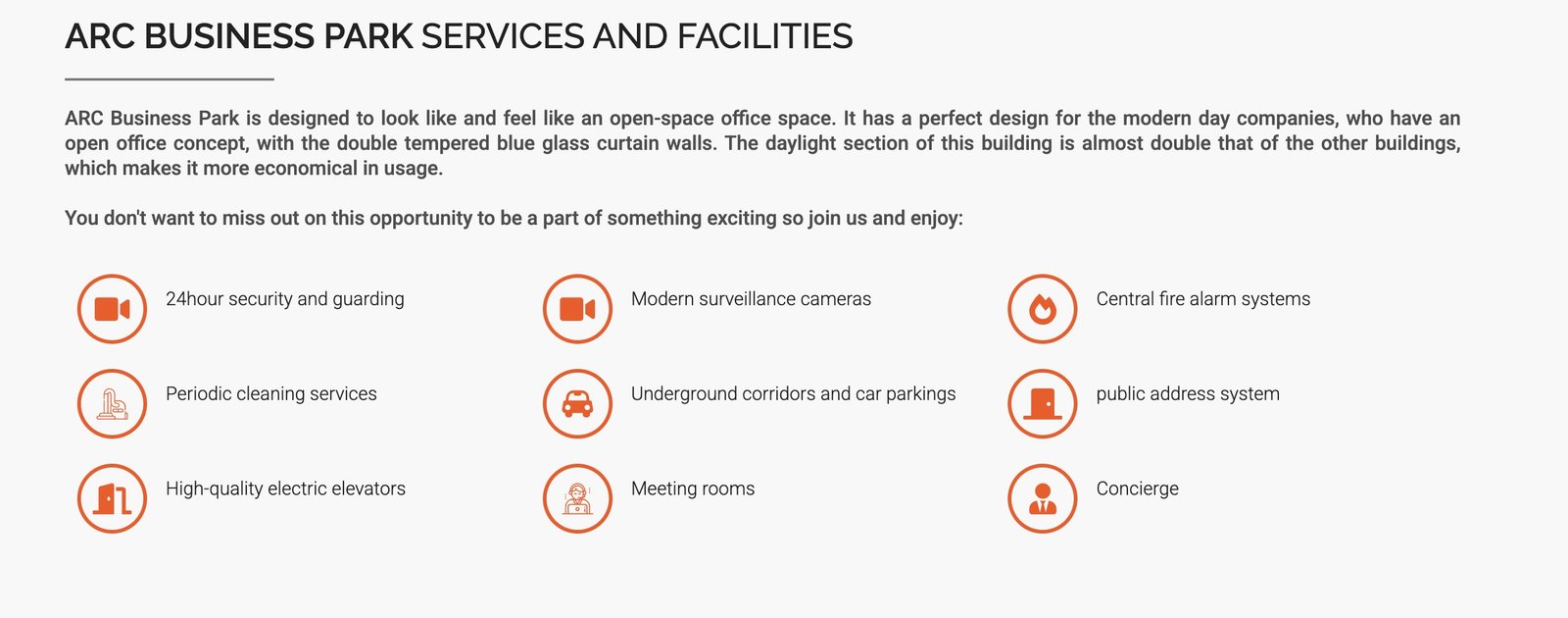 أرك بيزنس بارك الشيخ زايد – Ark Business Park smart village