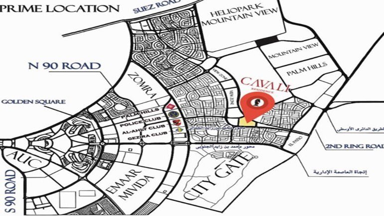 كمبوند كافالي ريزيدنس التجمع الخامس – 2025 Cavalli Residence 2 كمبوند كافالي ريزيدنس التجمع الخامس