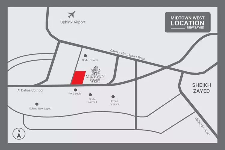 كمبوند ميدتاون زايد الجديدة _ Compound Midtown New Zayed 2 كمبوند ميدتاون زايد الجديدة