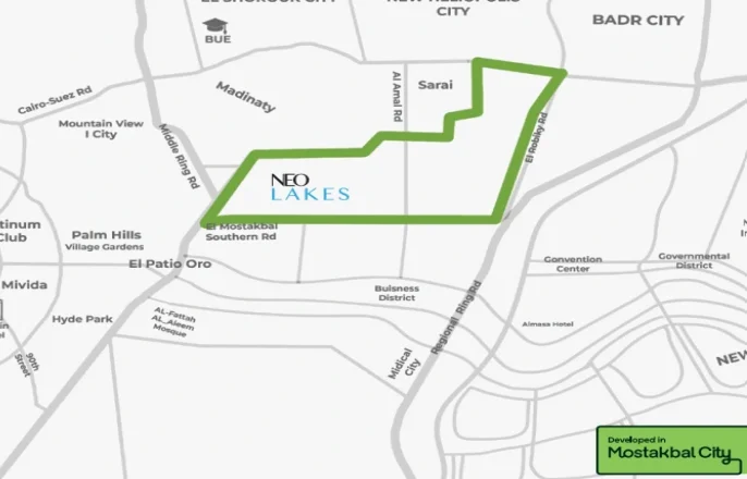 كمبوند نيو ليكس المستقبل سيتي– Neo Lakes 2 موقع كمبوند نيو ليكس e1760384935747 كمبوند نيو ليكس المستقبل سيتي