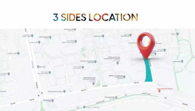موقع ثري سايدز مول Three Sides Mall El Shorouk