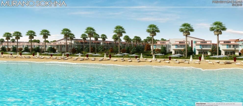 تصميم الشالهيات في منتجع مورانو السخنة Murano El Sokhna Village