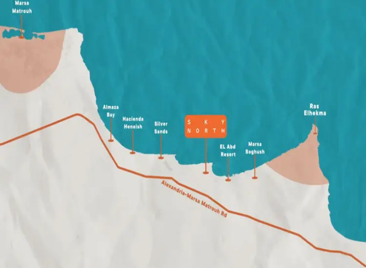 Sky North North Coast Prices, Location - Units 2026 Guide 2 مشروع سكاي نورث الساحل الشمالي Sky North North Coast