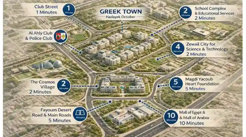 كمبوند جريك تاون حدائق أكتوبر – Greek Town Hadayek October 2026