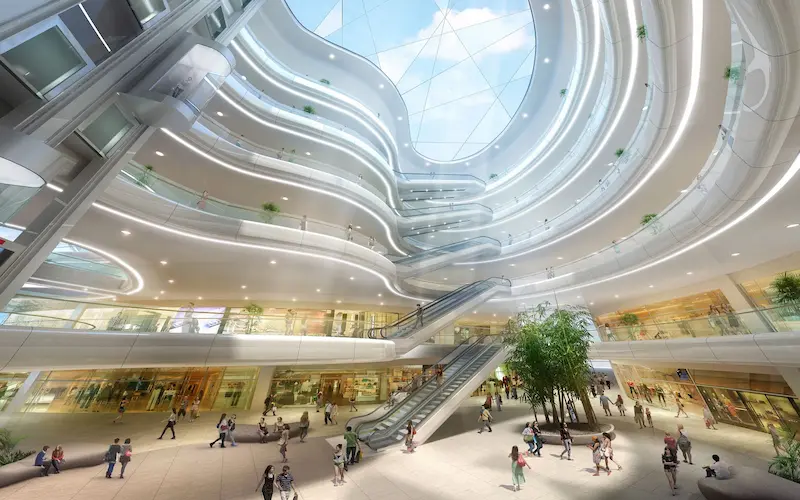 تصميم ومساحة مول تريبل هب الشروق سيتي Triple Hub Shorouk City Mall