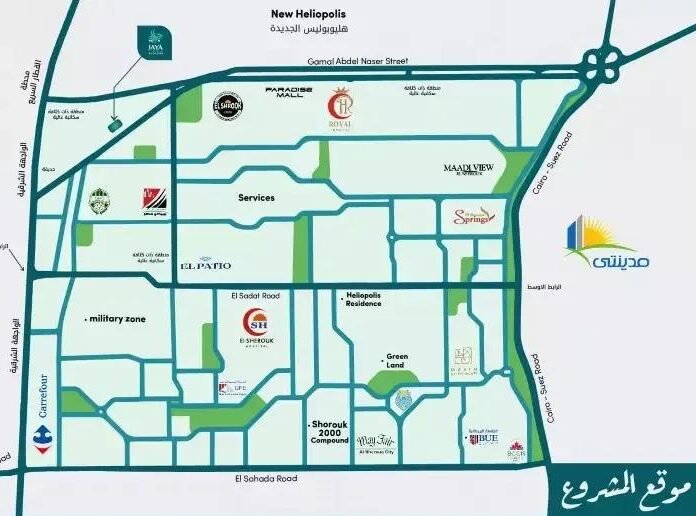 Jewels New Heliopolis Compound by Misr Al Gedida 1 موقع كمبوند جولز هليوبوليس الجديدة