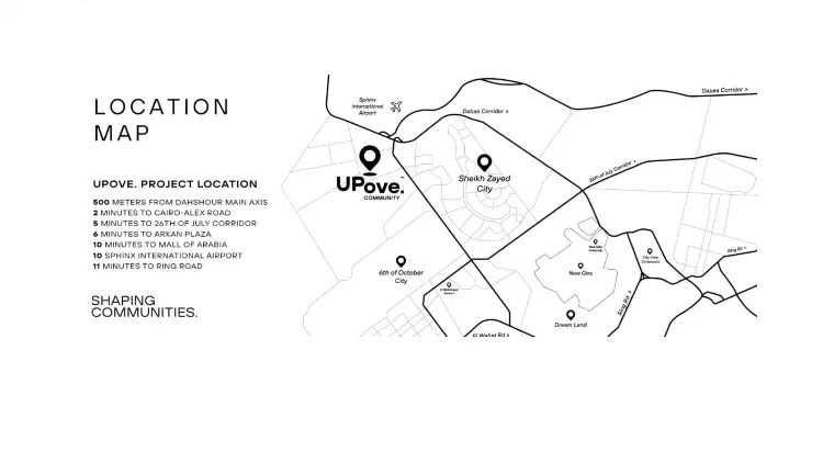 UPove Community New Zayed Compound by Contact 1 موقع كمبوند ابوف كوميونيتي زايد الجديدة
