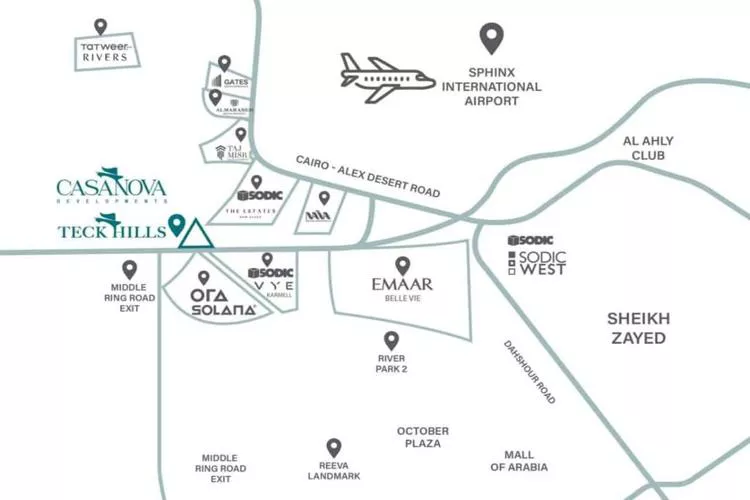كمبوند تيك هيلز زايد الجديدة – Compound Teck Hills