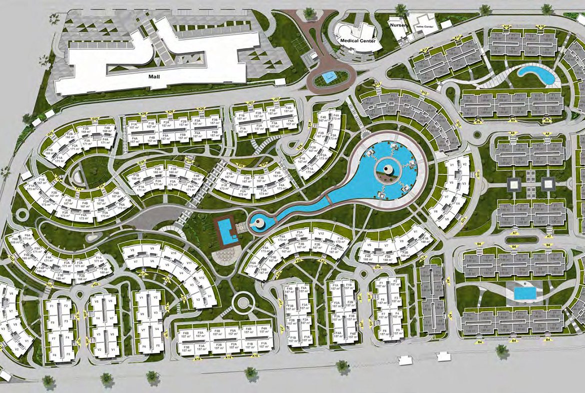 Aqmar 6 October Compound by Kayan Developments 2 F 1 81 Aqmar 6 October Compound